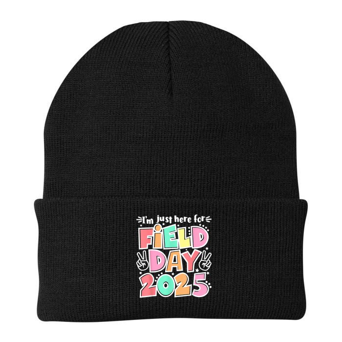 I'm Just Here For Field Day 2025 For  Field Day Orange Beanie