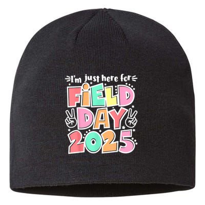 I'm Just Here For Field Day 2025 For  Field Day Orange Sustainable Beanie