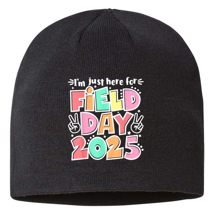 I'm Just Here For Field Day 2025 For  Field Day Orange Sustainable Beanie