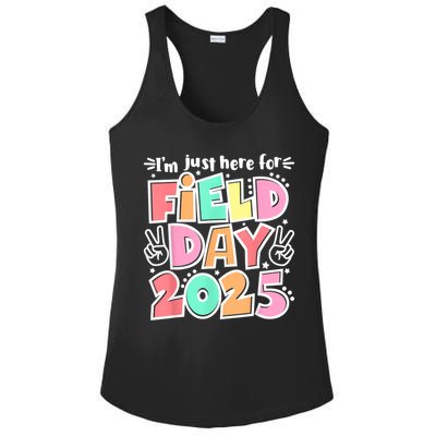 I'm Just Here For Field Day 2025 For  Field Day Orange Ladies PosiCharge Competitor Racerback Tank