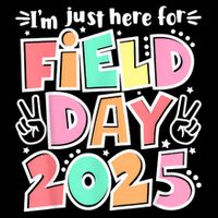 I'm Just Here For Field Day 2025 For  Field Day Orange Toddler Sweatshirt