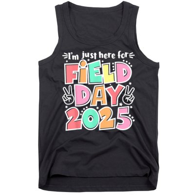 I'm Just Here For Field Day 2025 For  Field Day Orange Tank Top