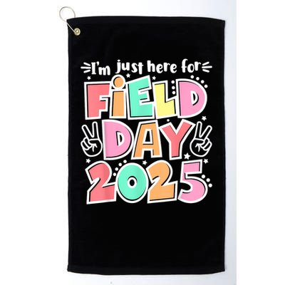 I'm Just Here For Field Day 2025 For  Field Day Orange Golf Towel