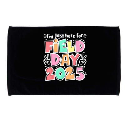I'm Just Here For Field Day 2025 For  Field Day Orange Microfiber Hand Towel