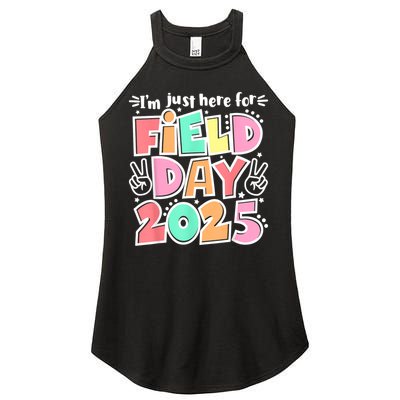 I'm Just Here For Field Day 2025 For  Field Day Orange Women's Perfect Tri Rocker Tank