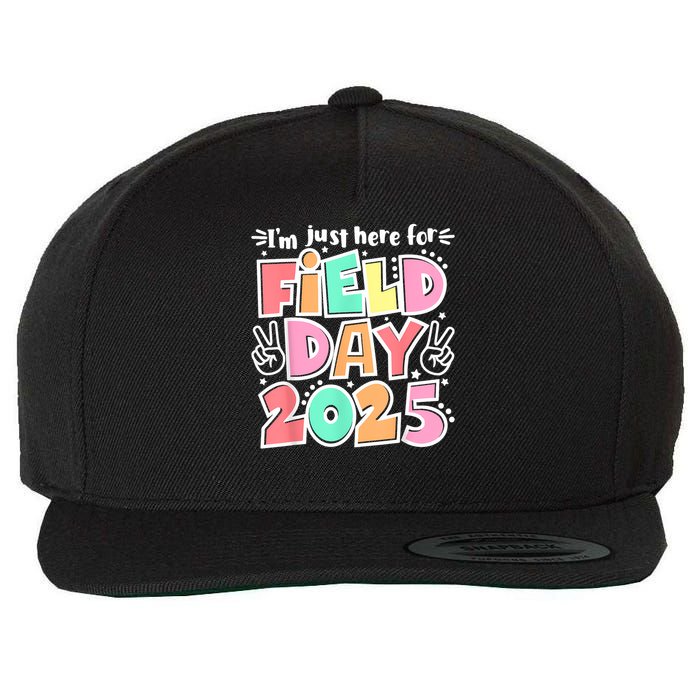I'm Just Here For Field Day 2025 For  Field Day Orange Wool Snapback Cap