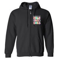 I'm Just Here For Field Day 2025 For  Field Day Orange Full Zip Hoodie