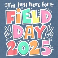 I'm Just Here For Field Day 2025 For  Field Day Orange Garment-Dyed Sweatshirt
