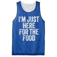 Im Just Here For The Food Funny Humor Foodie Joke Cute Gift Mesh Reversible Basketball Jersey Tank