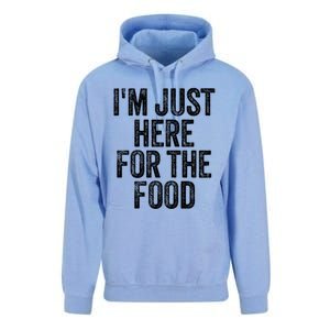 Im Just Here For The Food Funny Humor Foodie Joke Cute Gift Unisex Surf Hoodie