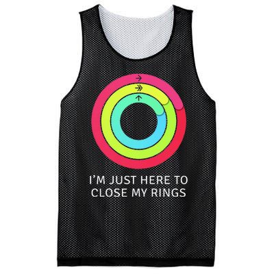 IM Just Here To Close My Ring Workout Exercise Gymmer Mesh Reversible Basketball Jersey Tank