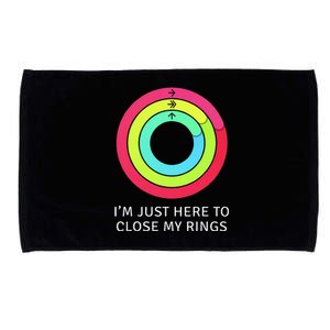 IM Just Here To Close My Ring Workout Exercise Gymmer Microfiber Hand Towel