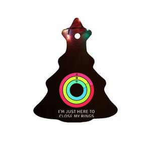 IM Just Here To Close My Ring Workout Exercise Gymmer Ceramic Tree Ornament