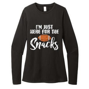 I'm Just Here For The Snacks Funny Fantasy Football League Womens CVC Long Sleeve Shirt