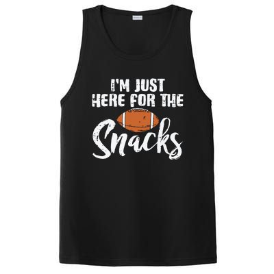 I'm Just Here For The Snacks Funny Fantasy Football League PosiCharge Competitor Tank