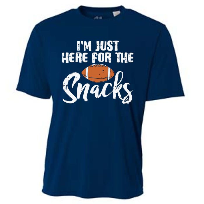 I'm Just Here For The Snacks Funny Fantasy Football League Cooling Performance Crew T-Shirt