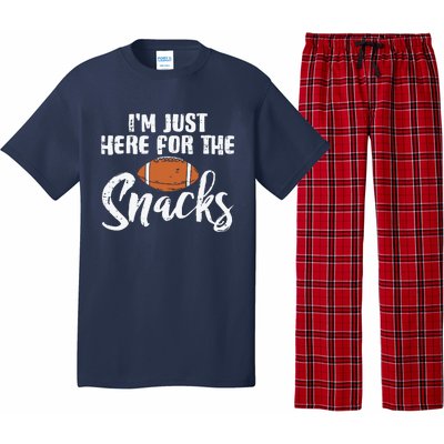 I'm Just Here For The Snacks Funny Fantasy Football League Pajama Set