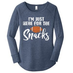 I'm Just Here For The Snacks Funny Fantasy Football League Women's Perfect Tri Tunic Long Sleeve Shirt