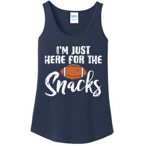 I'm Just Here For The Snacks Funny Fantasy Football League Ladies Essential Tank