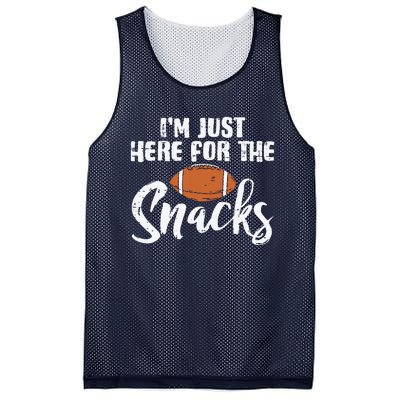 I'm Just Here For The Snacks Funny Fantasy Football League Mesh Reversible Basketball Jersey Tank