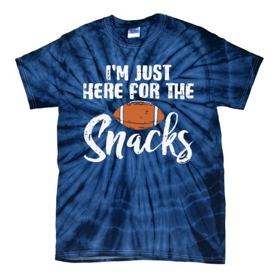 I'm Just Here For The Snacks Funny Fantasy Football League Tie-Dye T-Shirt