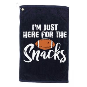 I'm Just Here For The Snacks Funny Fantasy Football League Platinum Collection Golf Towel