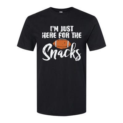 I'm Just Here For The Snacks Funny Fantasy Football League Softstyle CVC T-Shirt