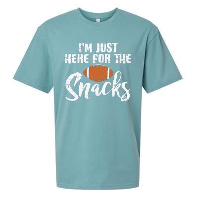 I'm Just Here For The Snacks Funny Fantasy Football League Sueded Cloud Jersey T-Shirt