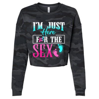 Im Just Here For The Sex Cropped Pullover Crew