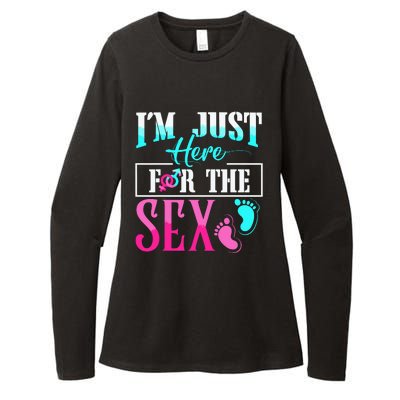 Im Just Here For The Sex Womens CVC Long Sleeve Shirt