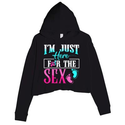 Im Just Here For The Sex Crop Fleece Hoodie