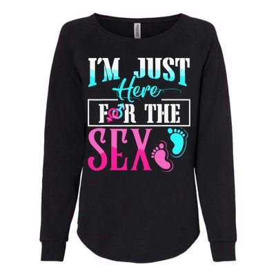 Im Just Here For The Sex Womens California Wash Sweatshirt