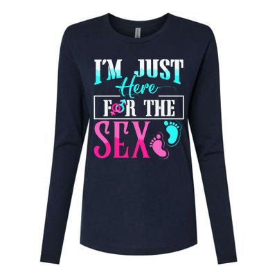 Im Just Here For The Sex Womens Cotton Relaxed Long Sleeve T-Shirt