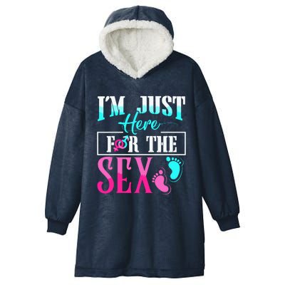 Im Just Here For The Sex Hooded Wearable Blanket