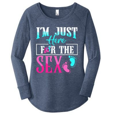 Im Just Here For The Sex Women's Perfect Tri Tunic Long Sleeve Shirt