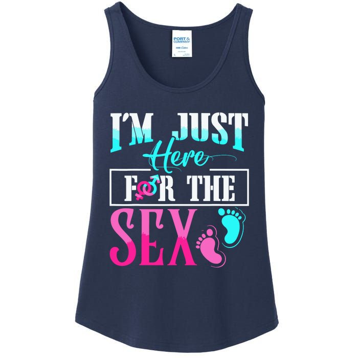 Im Just Here For The Sex Ladies Essential Tank