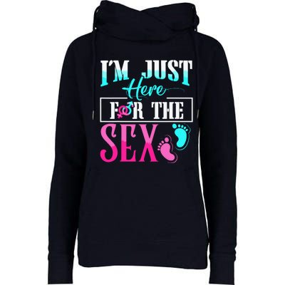 Im Just Here For The Sex Womens Funnel Neck Pullover Hood