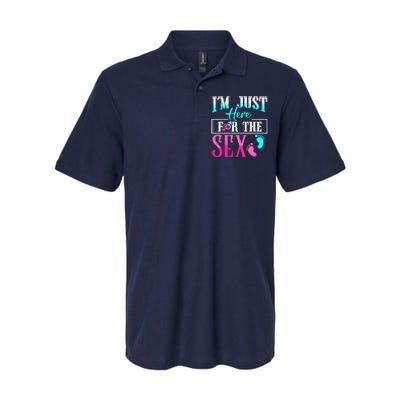 Im Just Here For The Sex Softstyle Adult Sport Polo