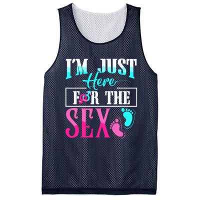 Im Just Here For The Sex Mesh Reversible Basketball Jersey Tank