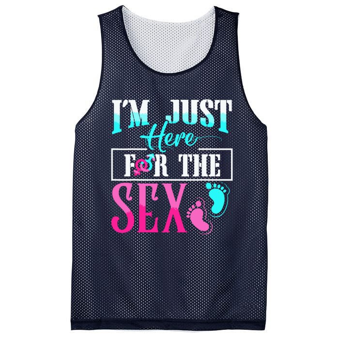 Im Just Here For The Sex Mesh Reversible Basketball Jersey Tank