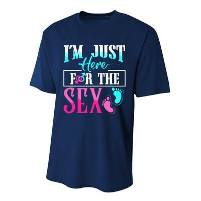 Im Just Here For The Sex Performance Sprint T-Shirt