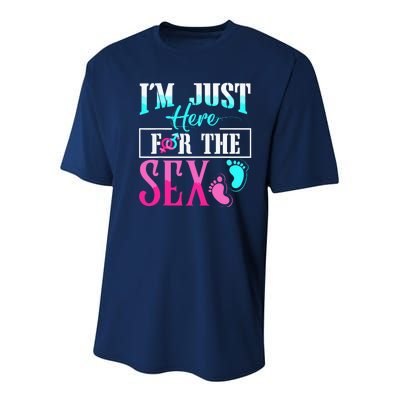 Im Just Here For The Sex Youth Performance Sprint T-Shirt