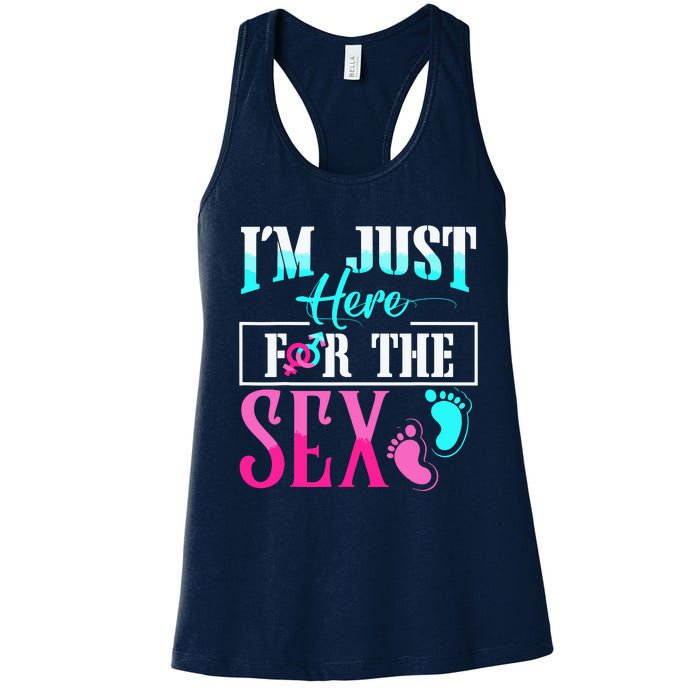 Im Just Here For The Sex Women's Racerback Tank