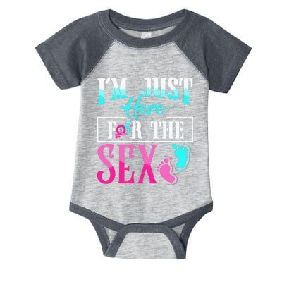 Im Just Here For The Sex Infant Baby Jersey Bodysuit