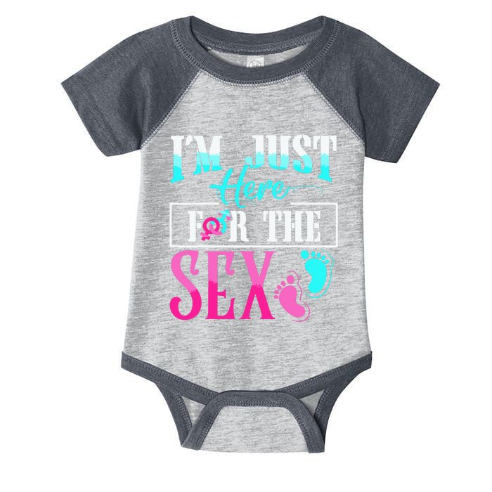 Im Just Here For The Sex Infant Baby Jersey Bodysuit