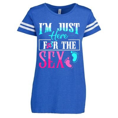 Im Just Here For The Sex Enza Ladies Jersey Football T-Shirt