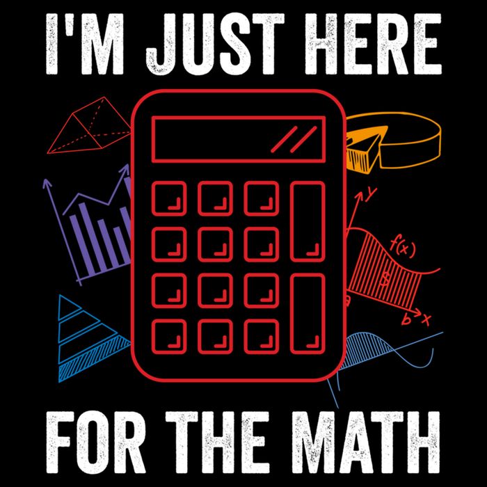 IM Just Here For The Math Funny Pi Day Nerd Math Geek Gift Drawstring Bag