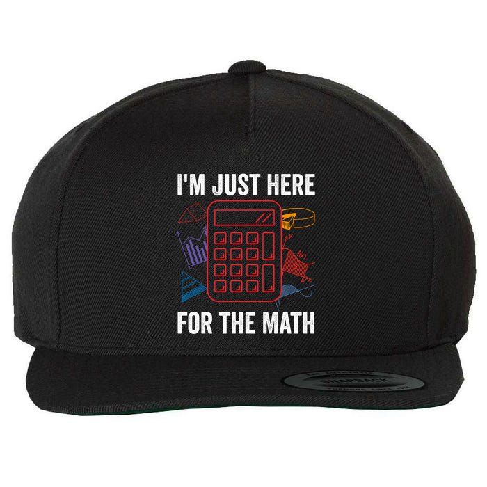 IM Just Here For The Math Funny Pi Day Nerd Math Geek Gift Wool Snapback Cap