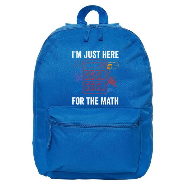 IM Just Here For The Math Funny Pi Day Nerd Math Geek Gift 16 in Basic Backpack