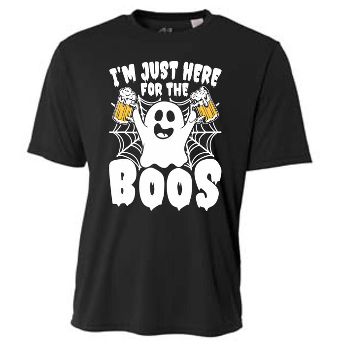 IM Just Here For The Boos Funny Halloween Cooling Performance Crew T-Shirt